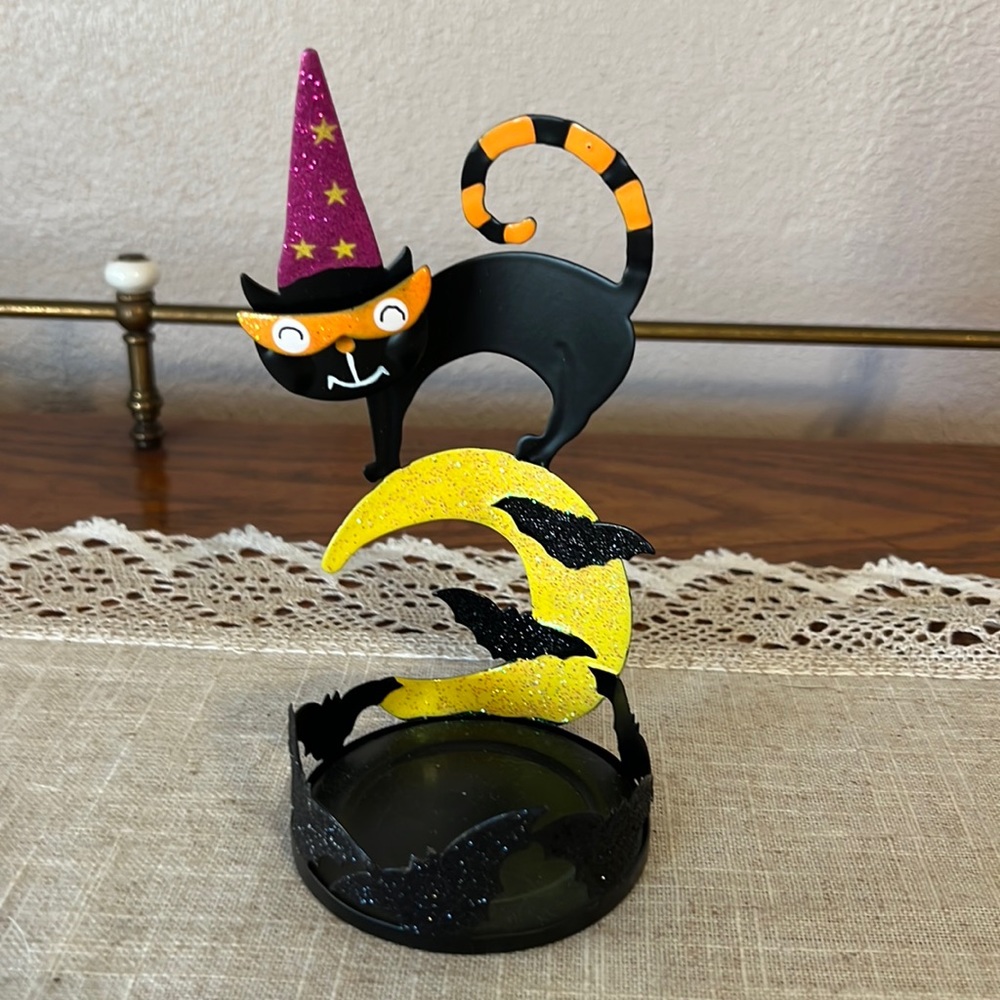 🎃2/$15, 3/$18🎃 PartyLite Charmed Cat Tealight Votive Candleholder